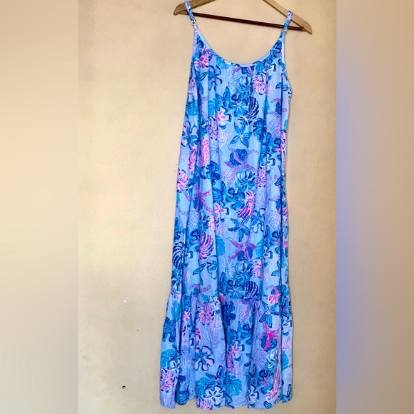 LILLY PULITZER Amerie Linen Midi Dress - Picture 5 of 13